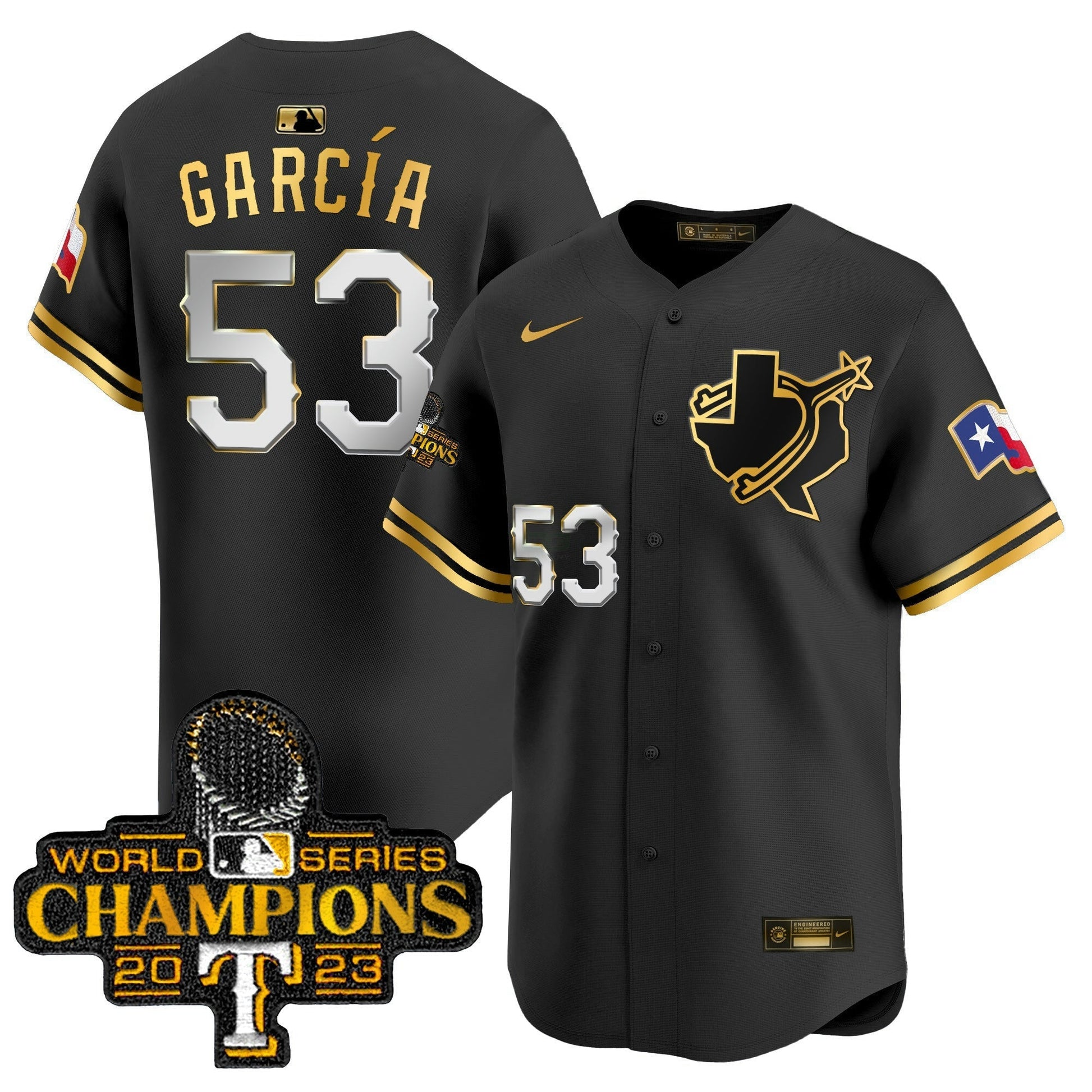 Camisa MLB Men’s Texas World Series Champions Vapor Premier Limited Jersey V3
