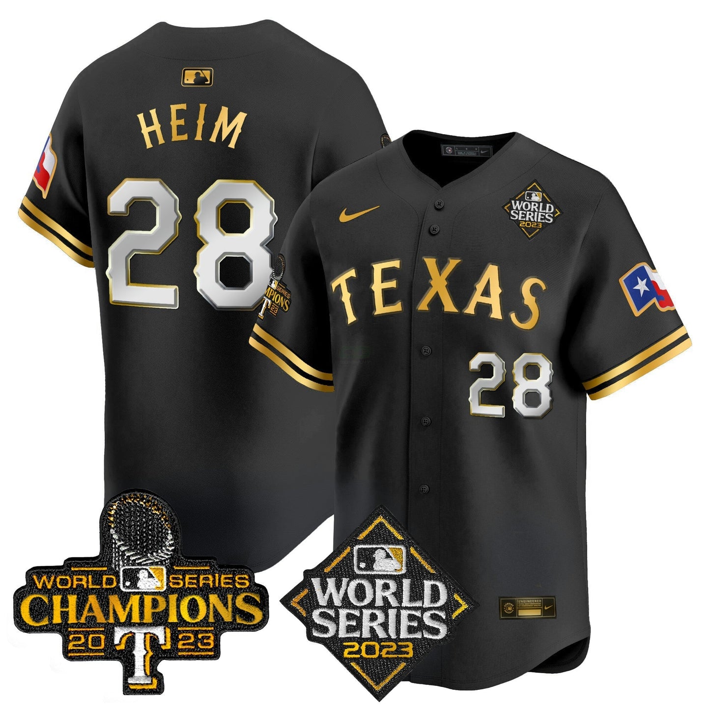 Camisa MLB Men’s Texas World Series Champions Vapor Premier Limited Jersey V4