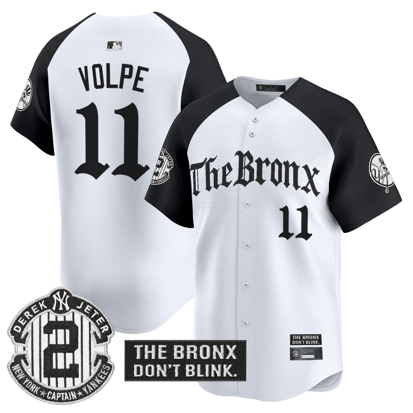 Camisa MLB Men’s ‘The Bronx – Gothic Ink Drop Edition’ Vapor Premier Limited Jersey