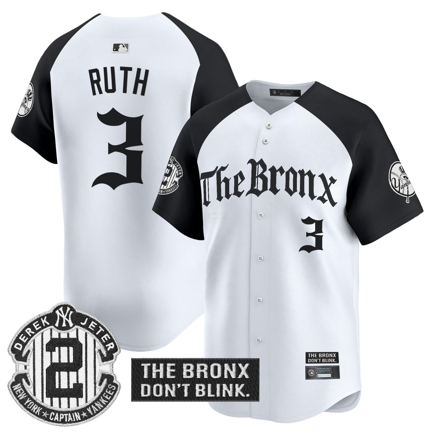 Camisa MLB Men’s ‘The Bronx – Gothic Ink Drop Edition’ Vapor Premier Limited Jersey