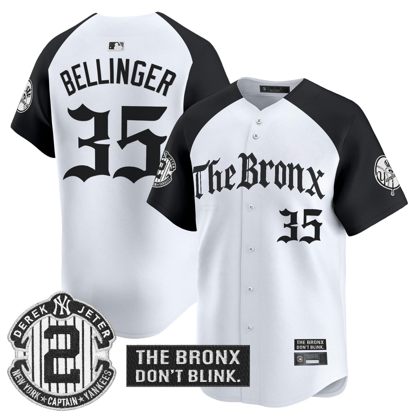 Camisa MLB Men’s ‘The Bronx – Gothic Ink Drop Edition’ Vapor Premier Limited Jersey