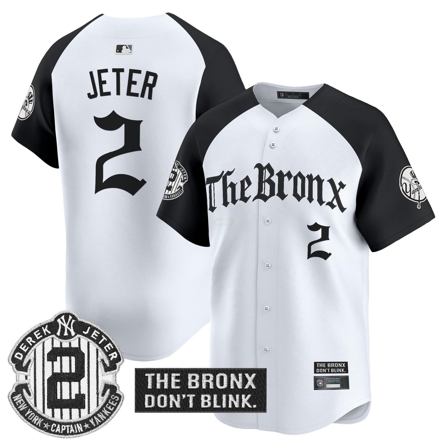 Camisa MLB Men’s ‘The Bronx – Gothic Ink Drop Edition’ Vapor Premier Limited Jersey