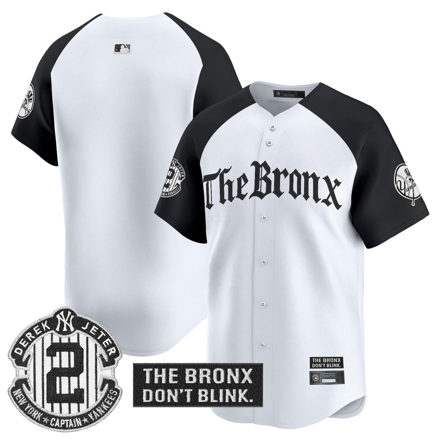 Camisa MLB Men’s ‘The Bronx – Gothic Ink Drop Edition’ Vapor Premier Limited Jersey