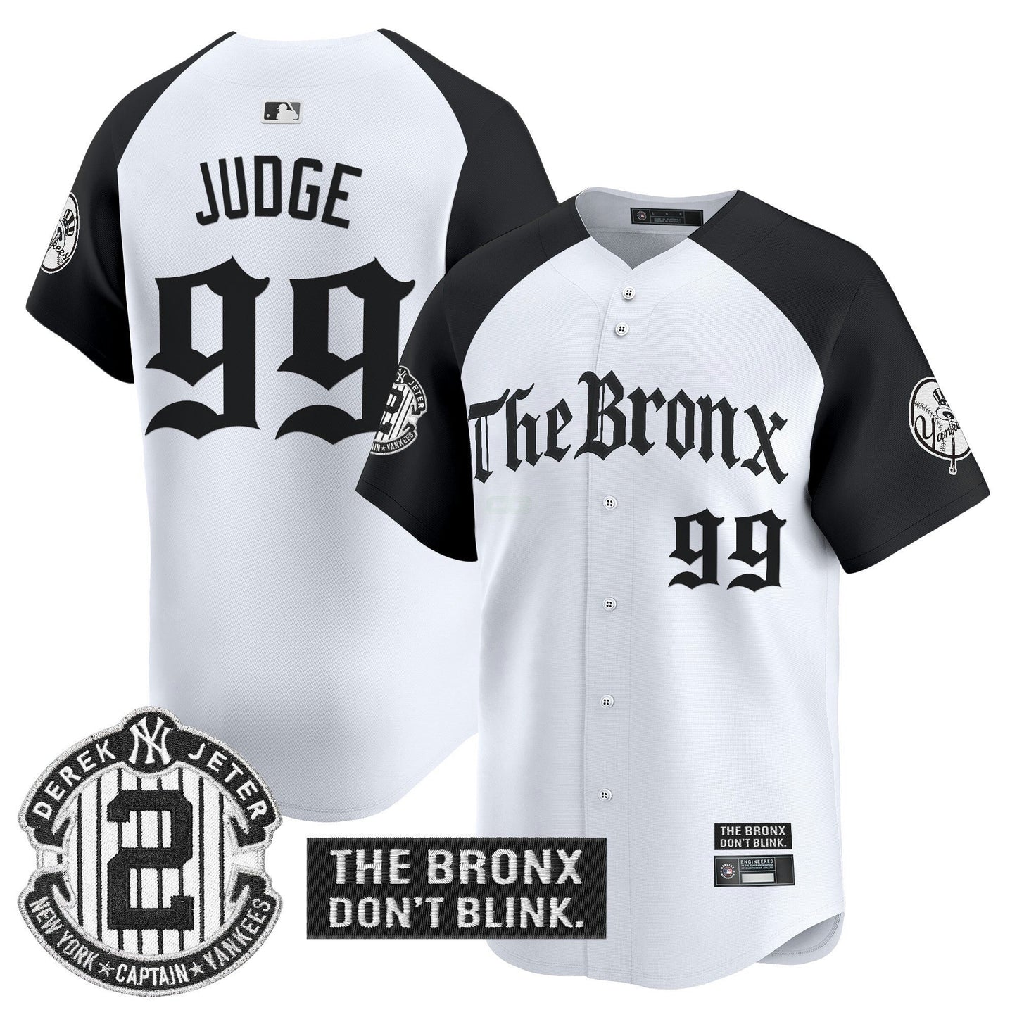 Camisa MLB Men’s ‘The Bronx – Gothic Ink Drop Edition’ Vapor Premier Limited Jersey