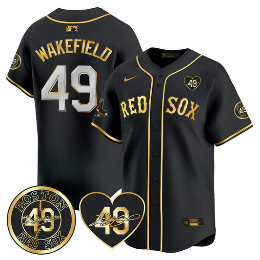 Camisa MLB Men’s Tim Wakefield Memorial Patch Vaper Premier Limited Jersey – All Stitched