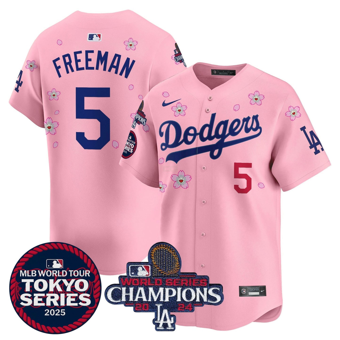 Camisa MLB Men’s Tokyo Series 2025 World Series Champions Patch Vapor Premier Limited Jersey – Stitched