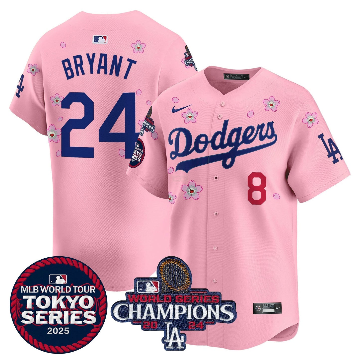 Camisa MLB Men’s Tokyo Series 2025 World Series Champions Patch Vapor Premier Limited Jersey – Stitched