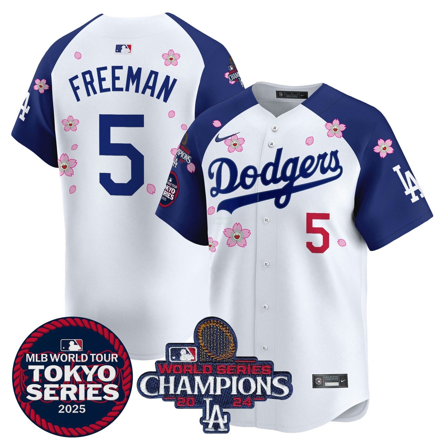 Camisa MLB Men’s Tokyo Series 2025 World Series Champions Patch Vapor Premier Limited Jersey – Stitched