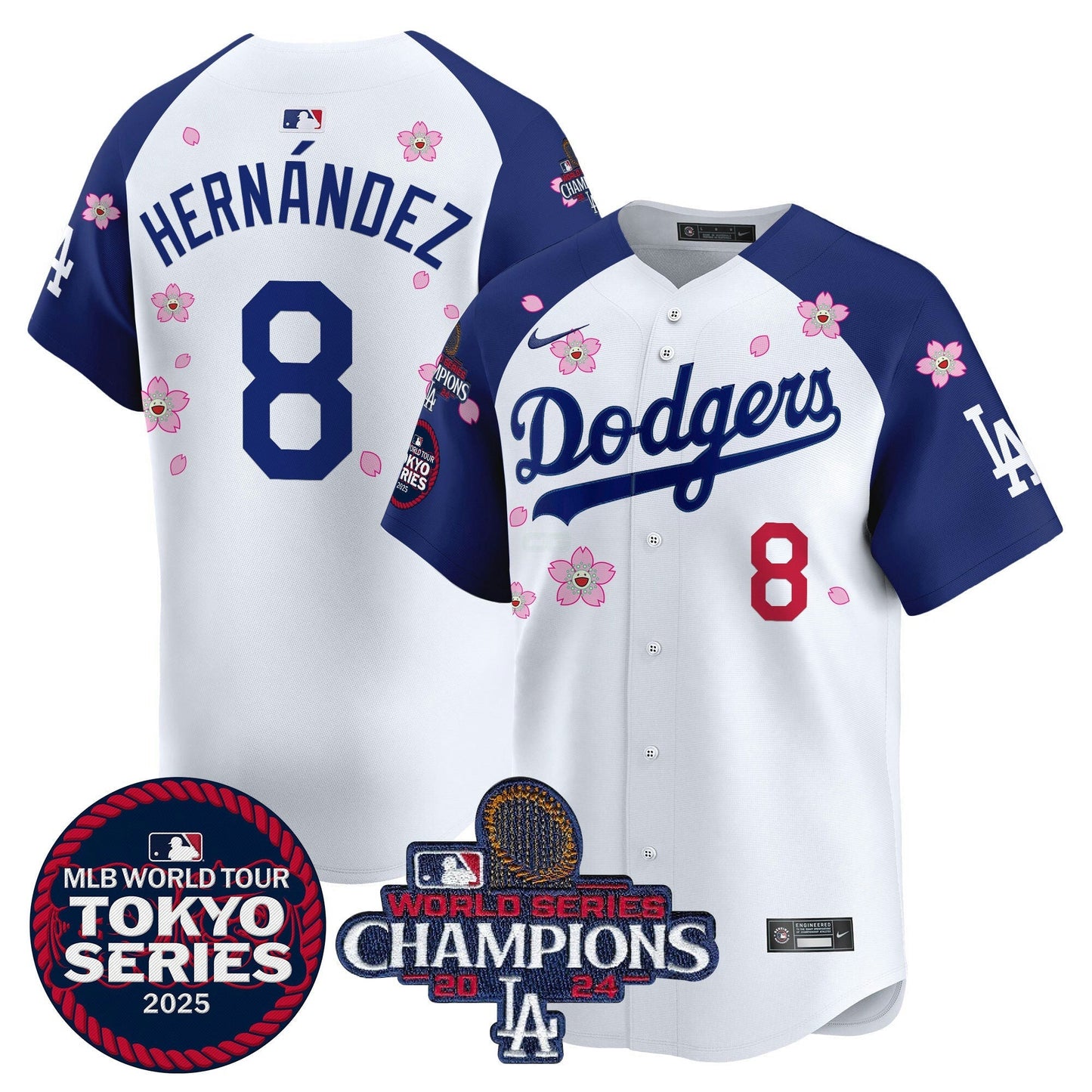 Camisa MLB Men’s Tokyo Series 2025 World Series Champions Patch Vapor Premier Limited Jersey – Stitched