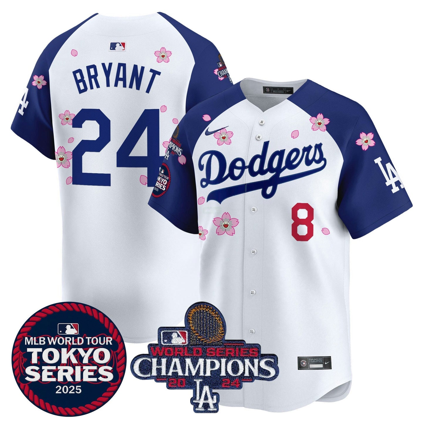 Camisa MLB Men’s Tokyo Series 2025 World Series Champions Patch Vapor Premier Limited Jersey – Stitched