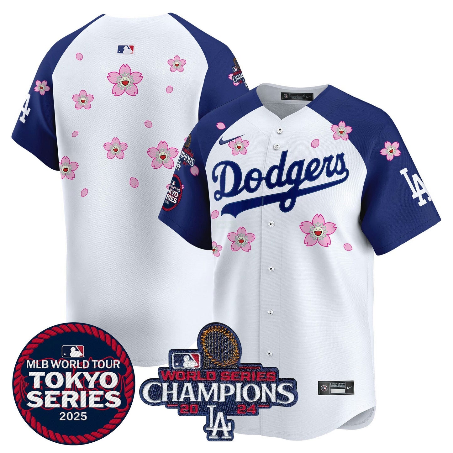 Camisa MLB Men’s Tokyo Series 2025 World Series Champions Patch Vapor Premier Limited Jersey – Stitched
