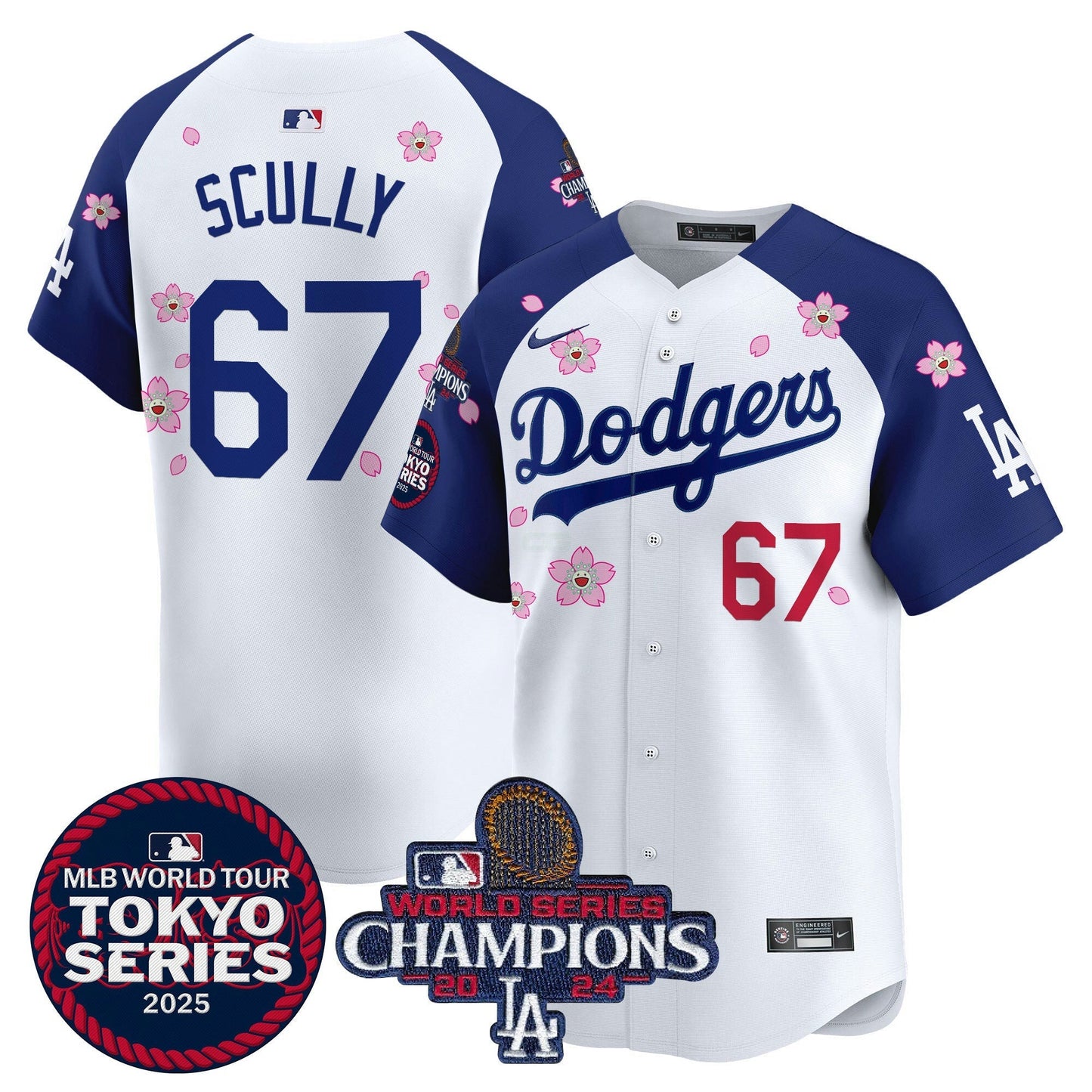 Camisa MLB Men’s Tokyo Series 2025 World Series Champions Patch Vapor Premier Limited Jersey – Stitched