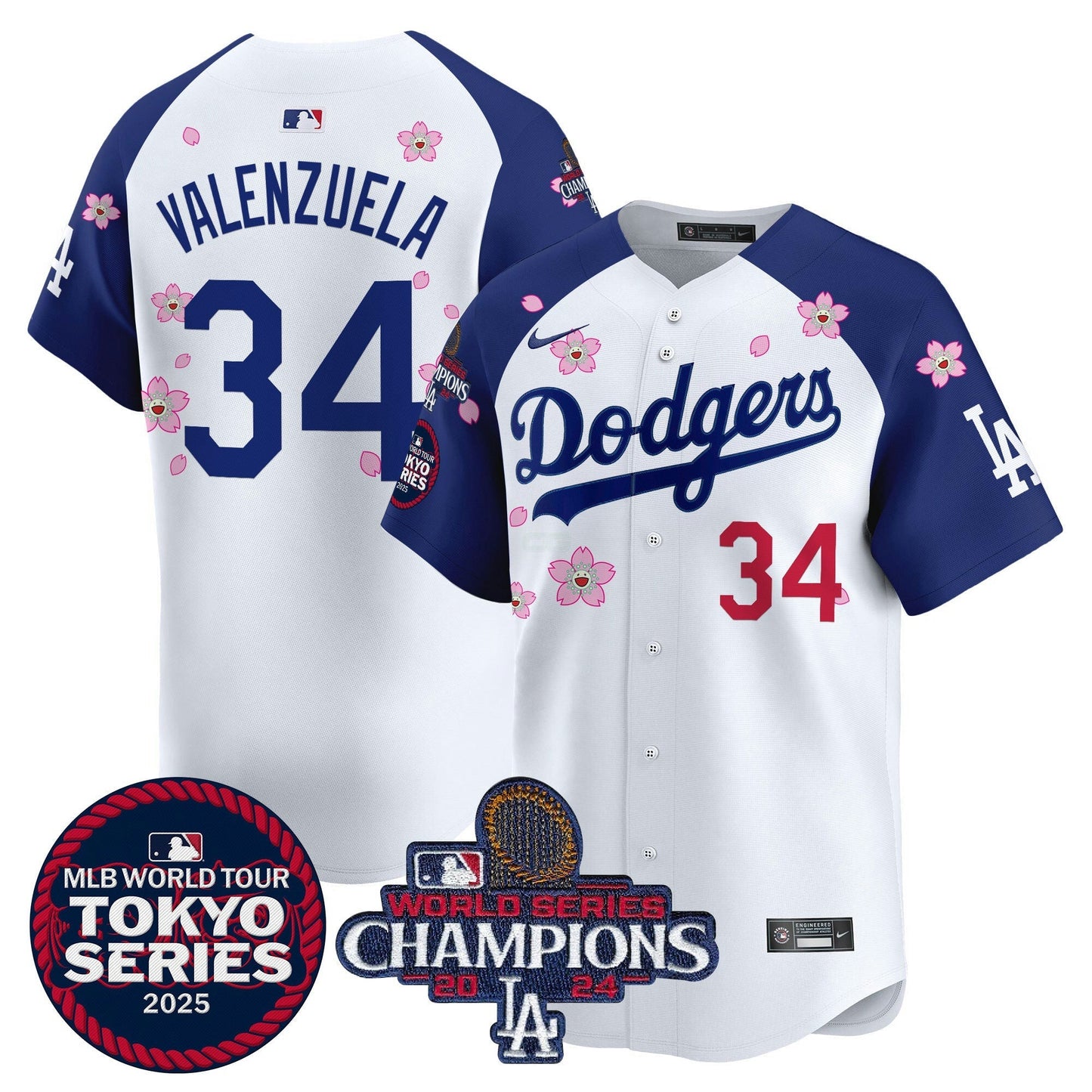 Camisa MLB Men’s Tokyo Series 2025 World Series Champions Patch Vapor Premier Limited Jersey – Stitched