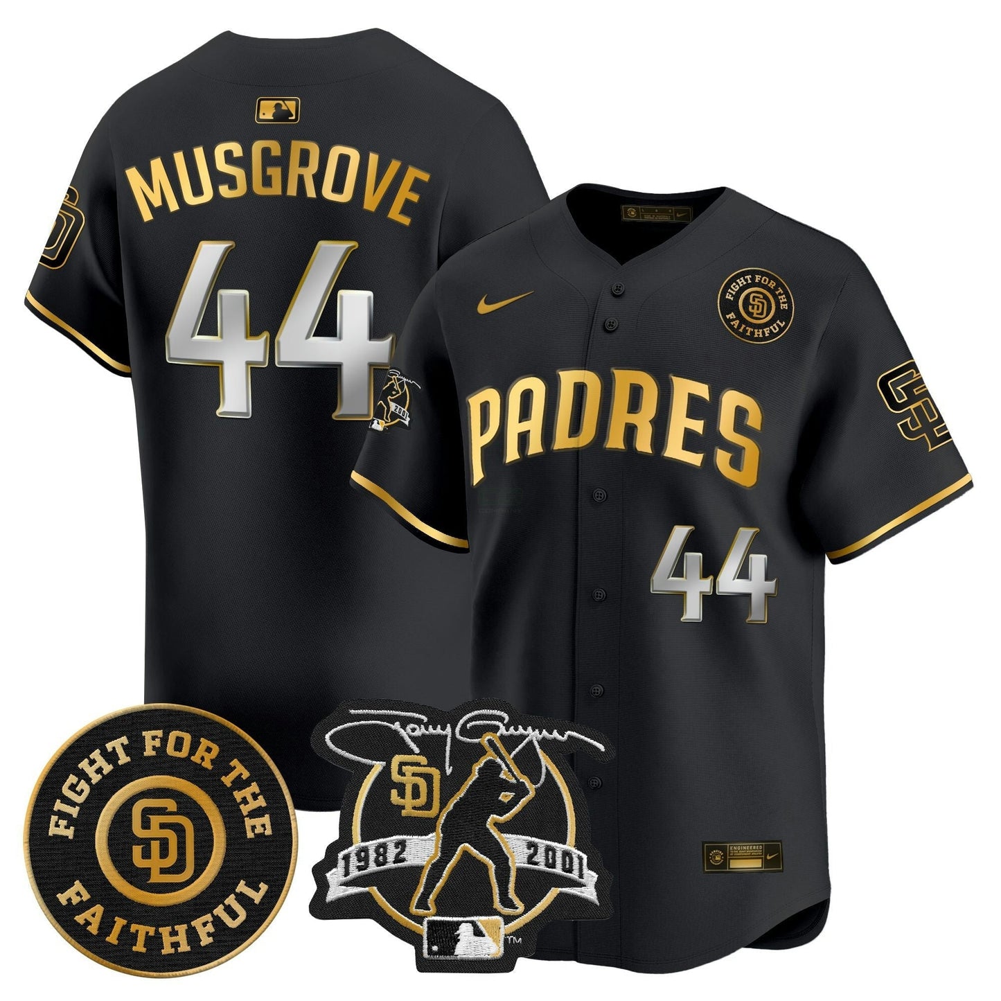 Camisa MLB Men’s Tony Gwynn & Faithful Patch Vapor Premier Limited Jersey