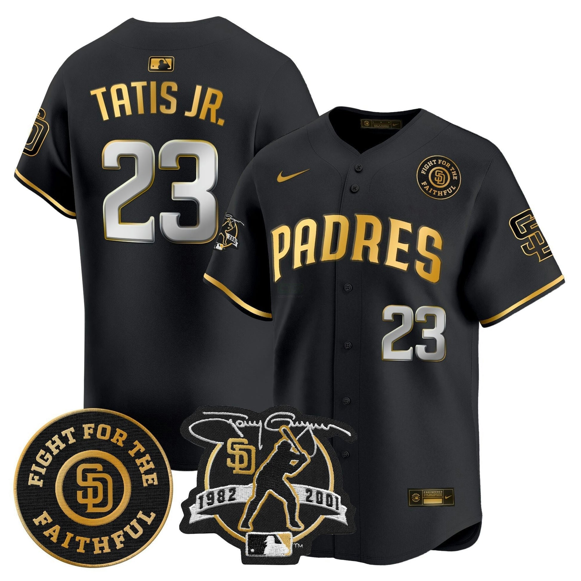 Camisa MLB Men’s Tony Gwynn & Faithful Patch Vapor Premier Limited Jersey