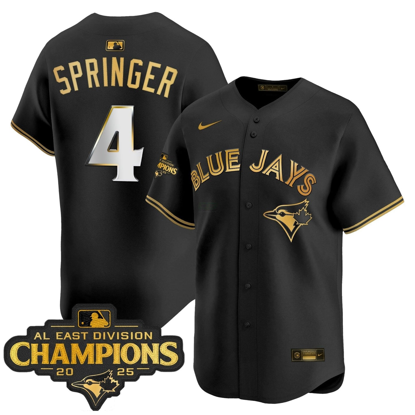 Camisa MLB Men’s Toronto 2025 AL East Division Champions Vapor Premier Limited Jersey