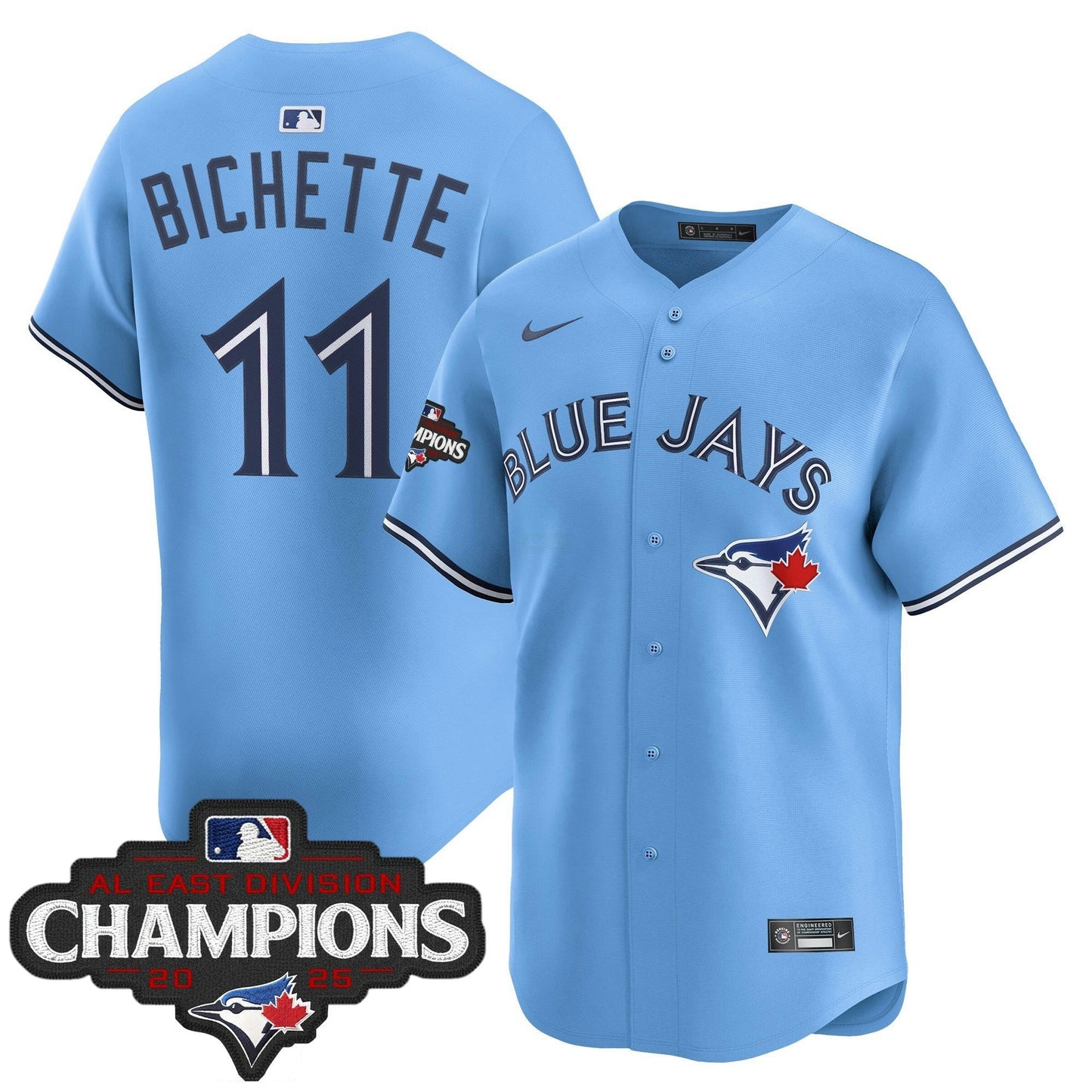 Camisa MLB Men’s Toronto 2025 AL East Division Champions Vapor Premier Limited Jersey