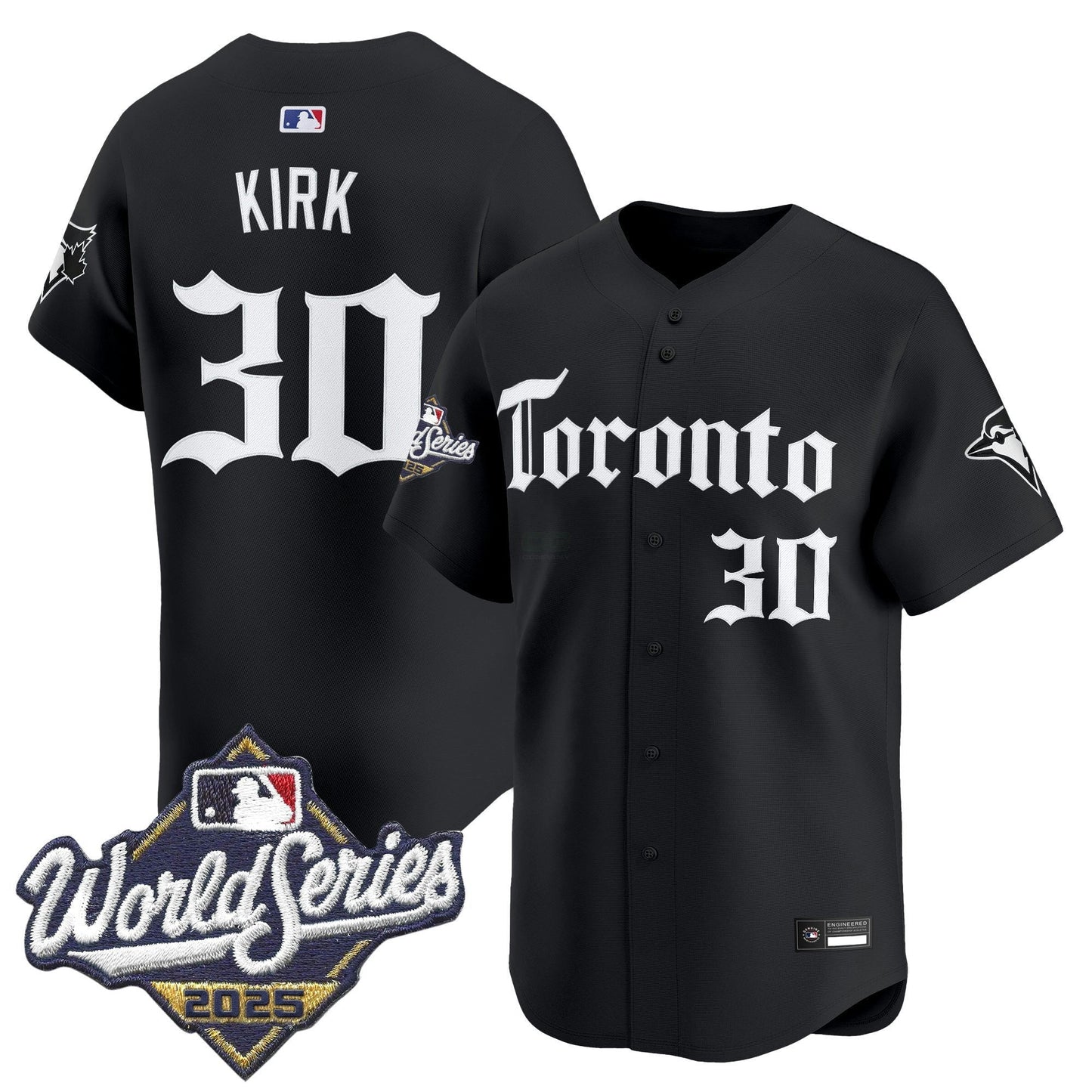 Camisa MLB Men’s Toronto 2025 World Series Vapor Premier Limited Jersey – Gothic North Edition