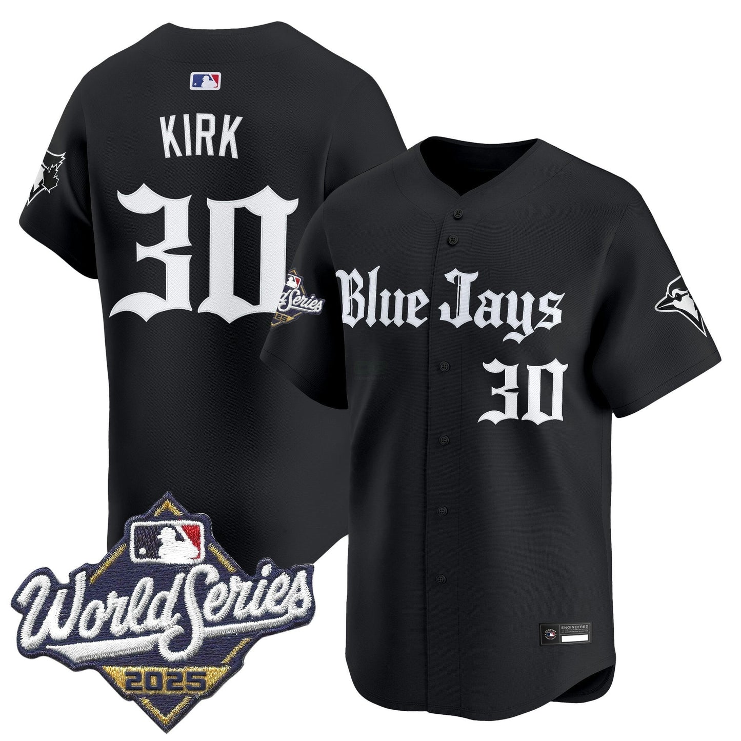 Camisa MLB Men’s Toronto 2025 World Series Vapor Premier Limited Jersey V2 – Gothic North Edition