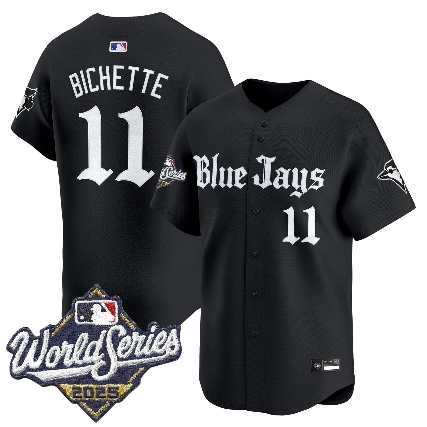 Camisa MLB Men’s Toronto 2025 World Series Vapor Premier Limited Jersey V2 – Gothic North Edition