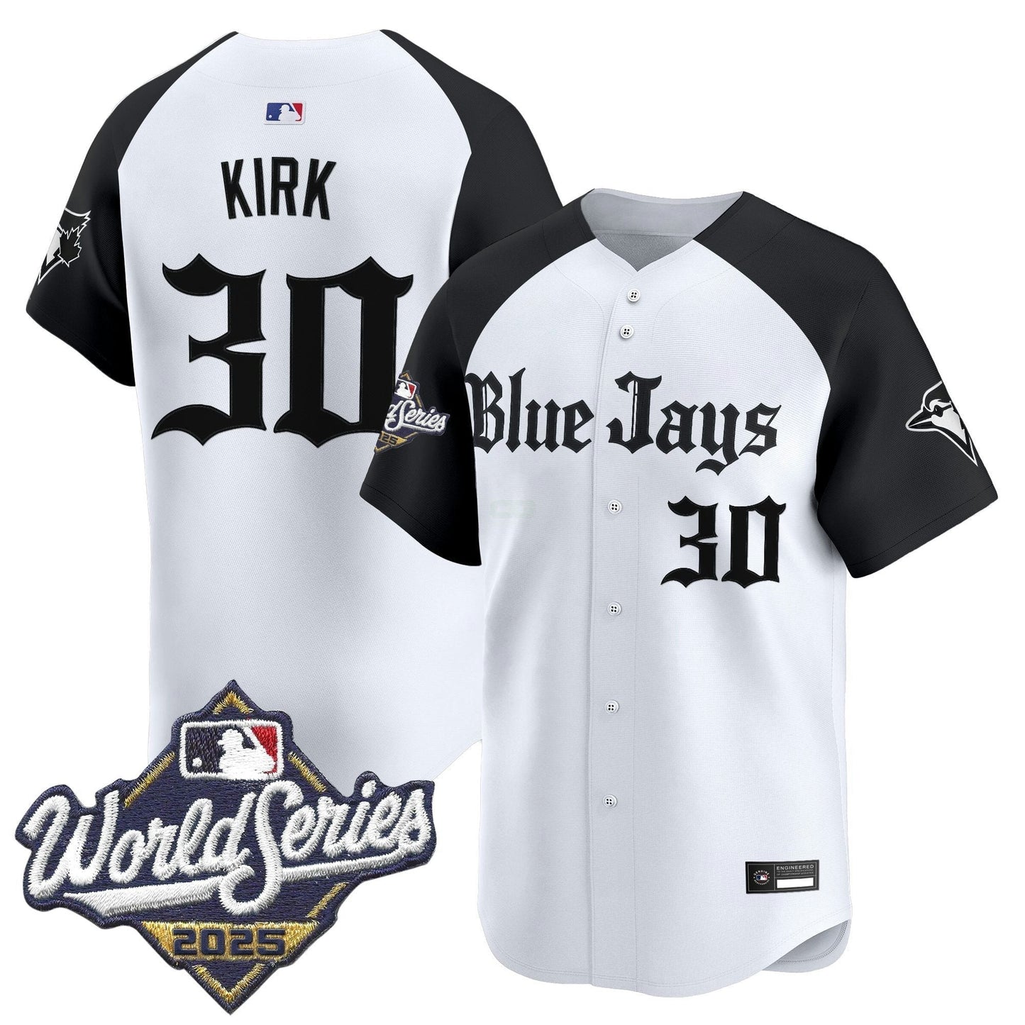 Camisa MLB Men’s Toronto 2025 World Series Vapor Premier Limited Jersey V2 – Gothic North Edition