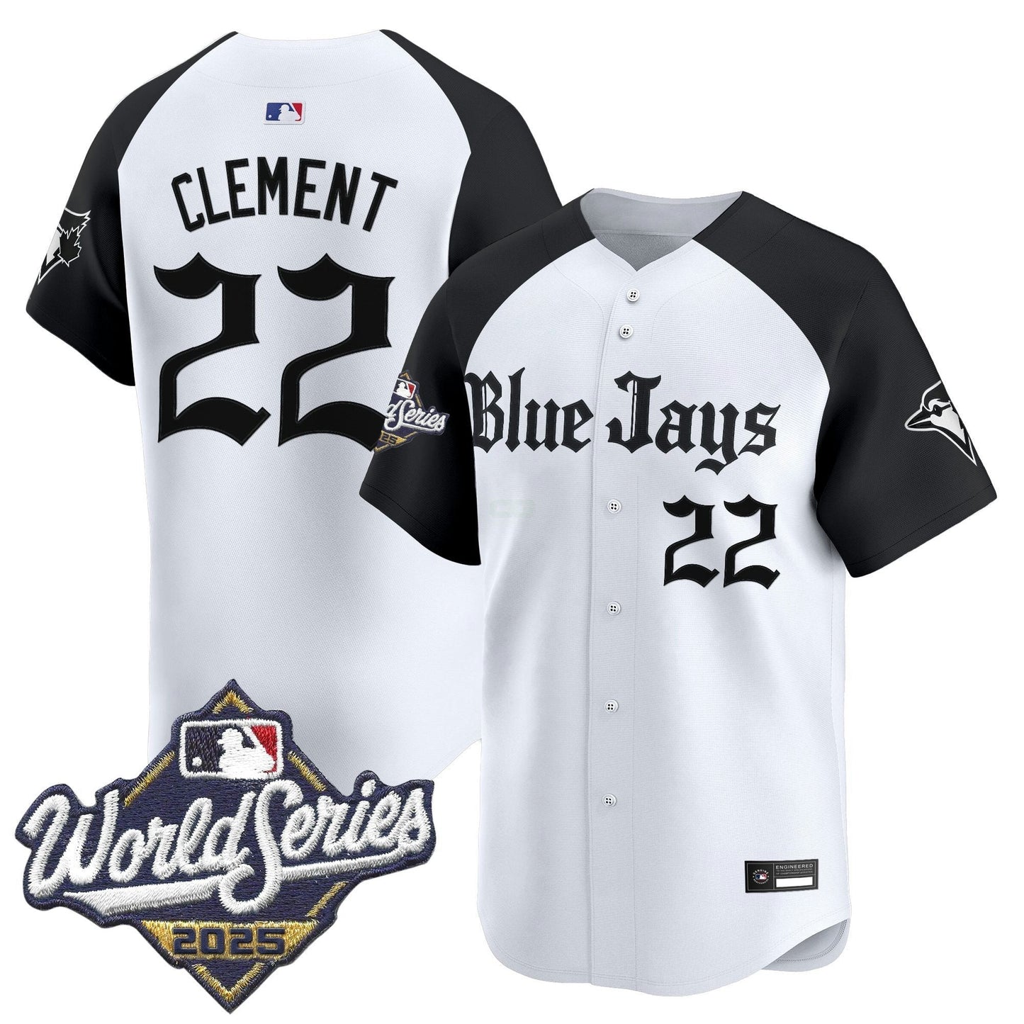 Camisa MLB Men’s Toronto 2025 World Series Vapor Premier Limited Jersey V2 – Gothic North Edition