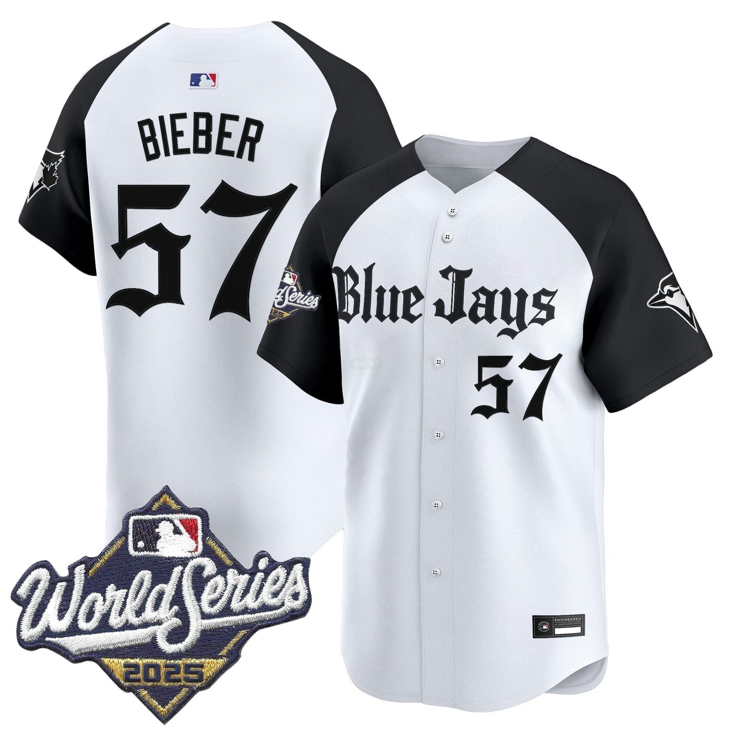Camisa MLB Men’s Toronto 2025 World Series Vapor Premier Limited Jersey V2 – Gothic North Edition