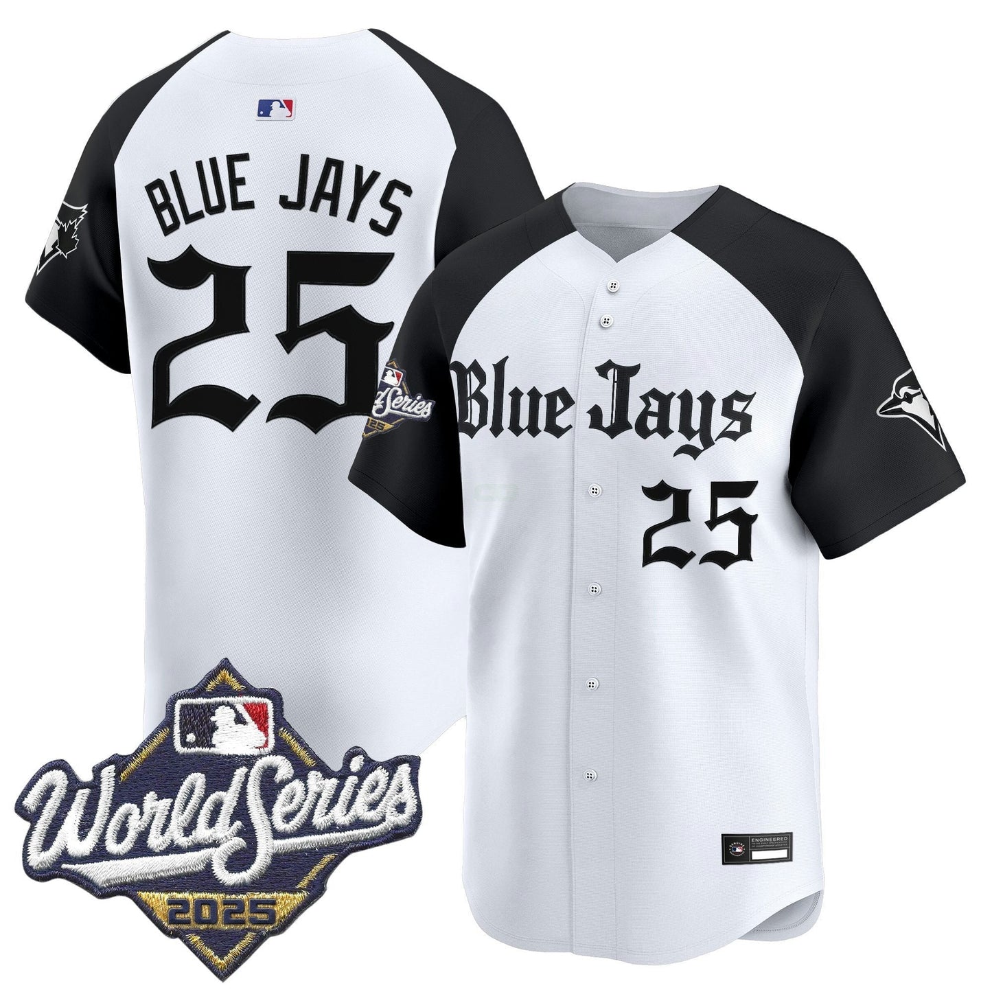 Camisa MLB Men’s Toronto 2025 World Series Vapor Premier Limited Jersey V2 – Gothic North Edition