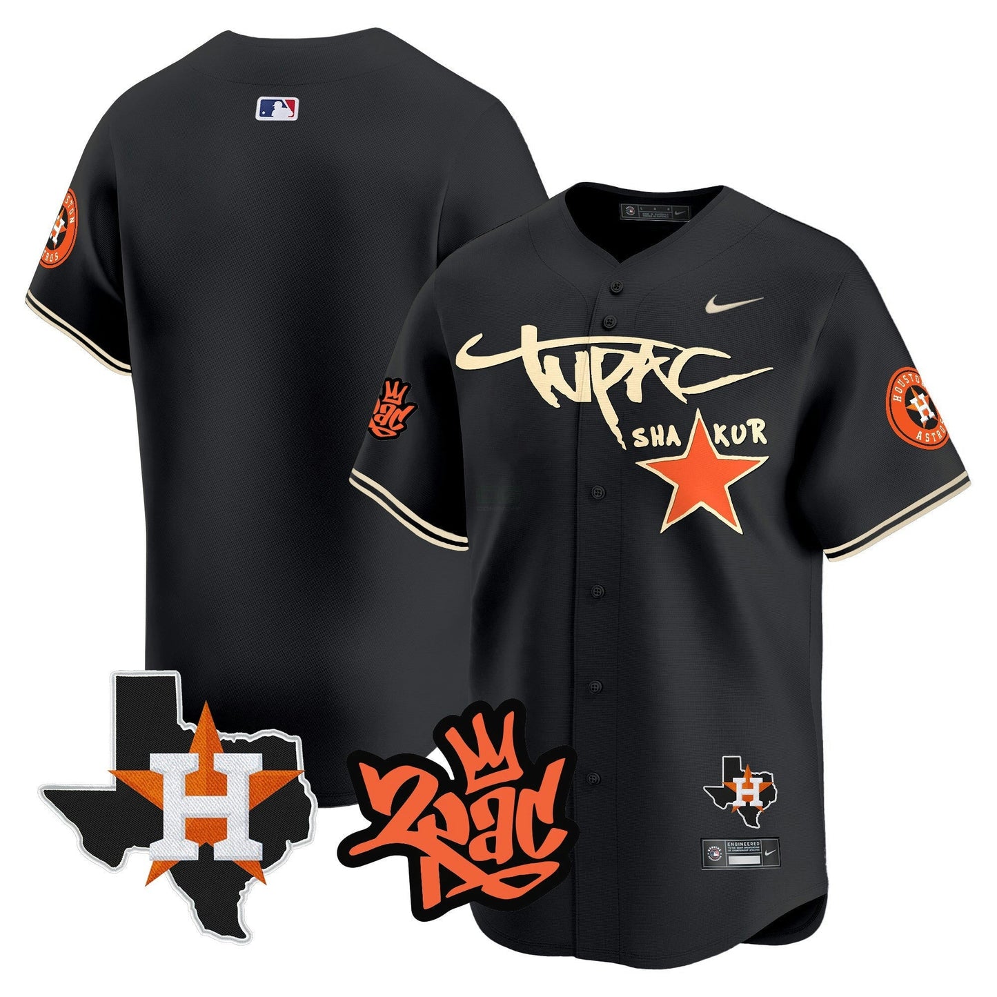 Camisa MLB Men’s Tupac Shakur Vapor Premier Limited Jersey