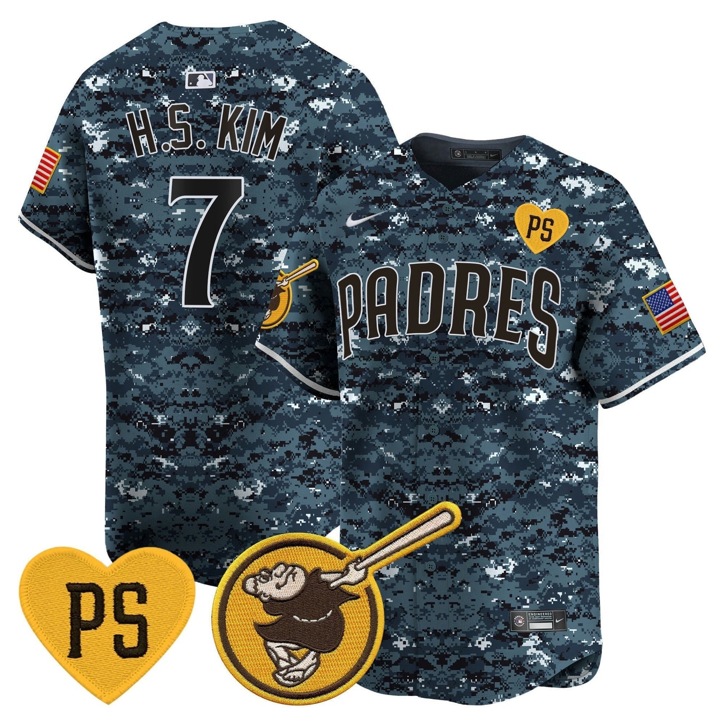 Camisa MLB San Diego Padres Men’s USMC Alternativa Vapor Premier Limited Jersey