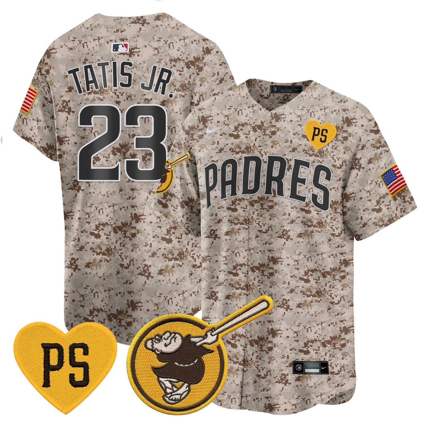 Camisa MLB San Diego Padres Men’s USMC Alternativa Vapor Premier Limited Jersey