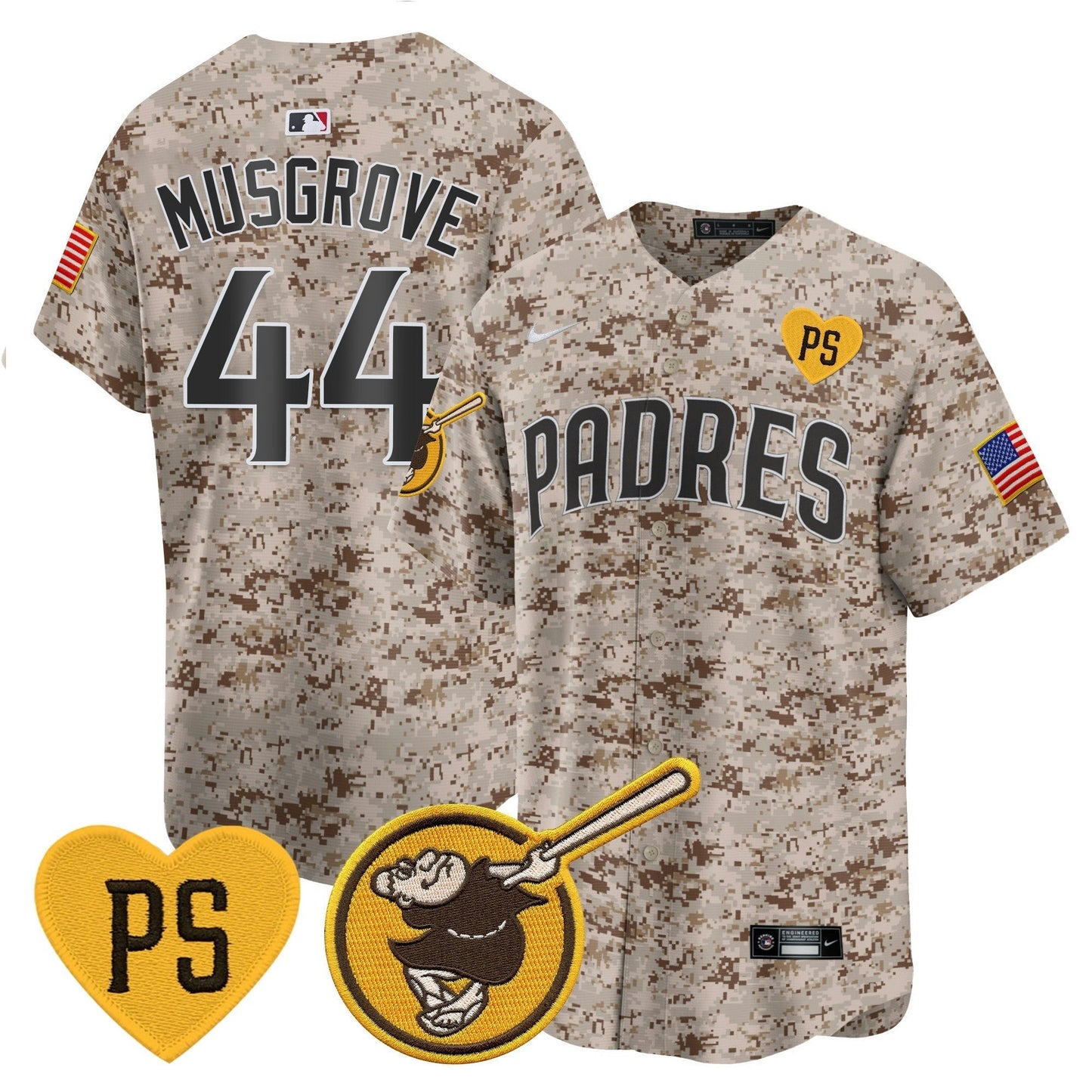 Camisa MLB San Diego Padres Men’s USMC Alternativa Vapor Premier Limited Jersey