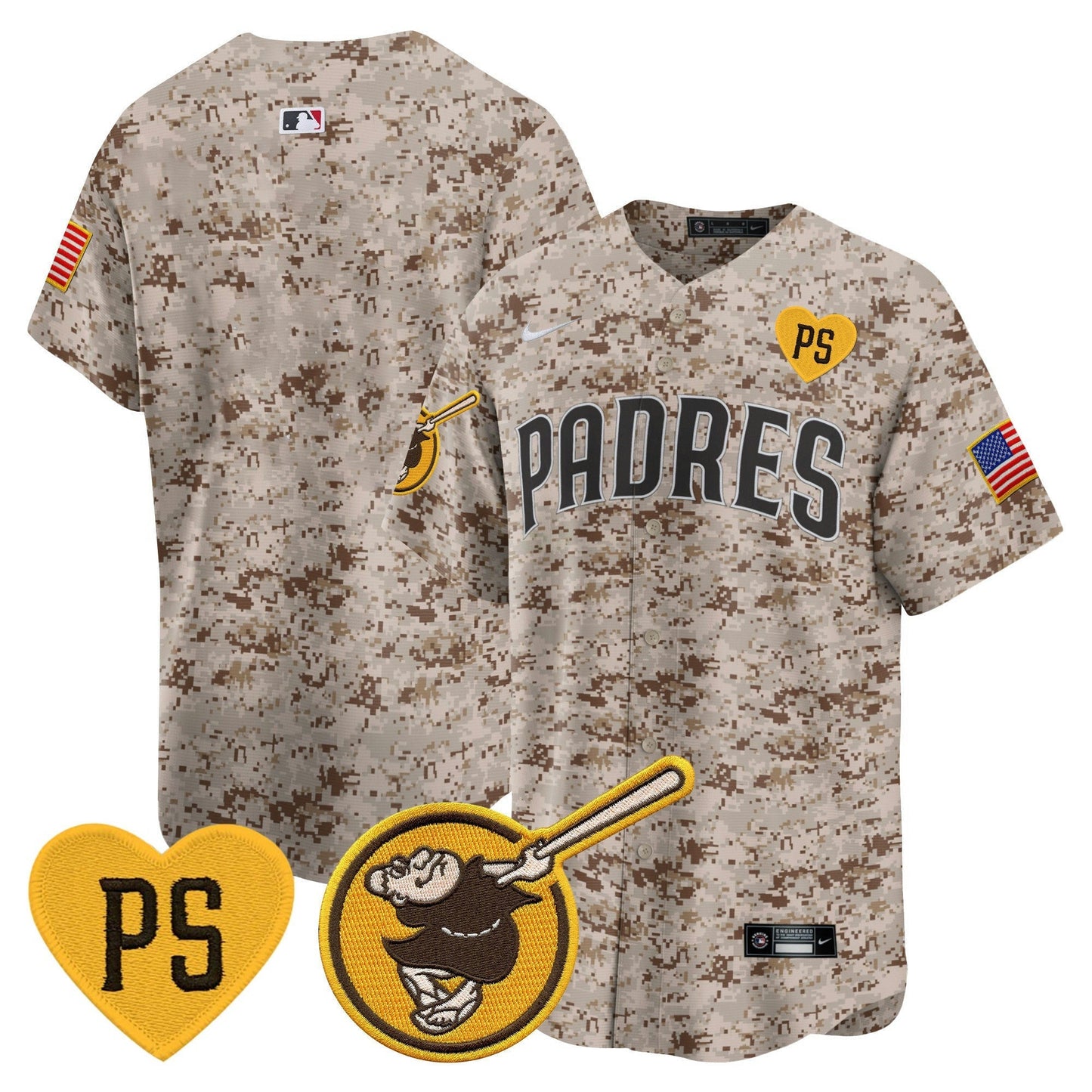 Camisa MLB San Diego Padres Men’s USMC Alternativa Vapor Premier Limited Jersey