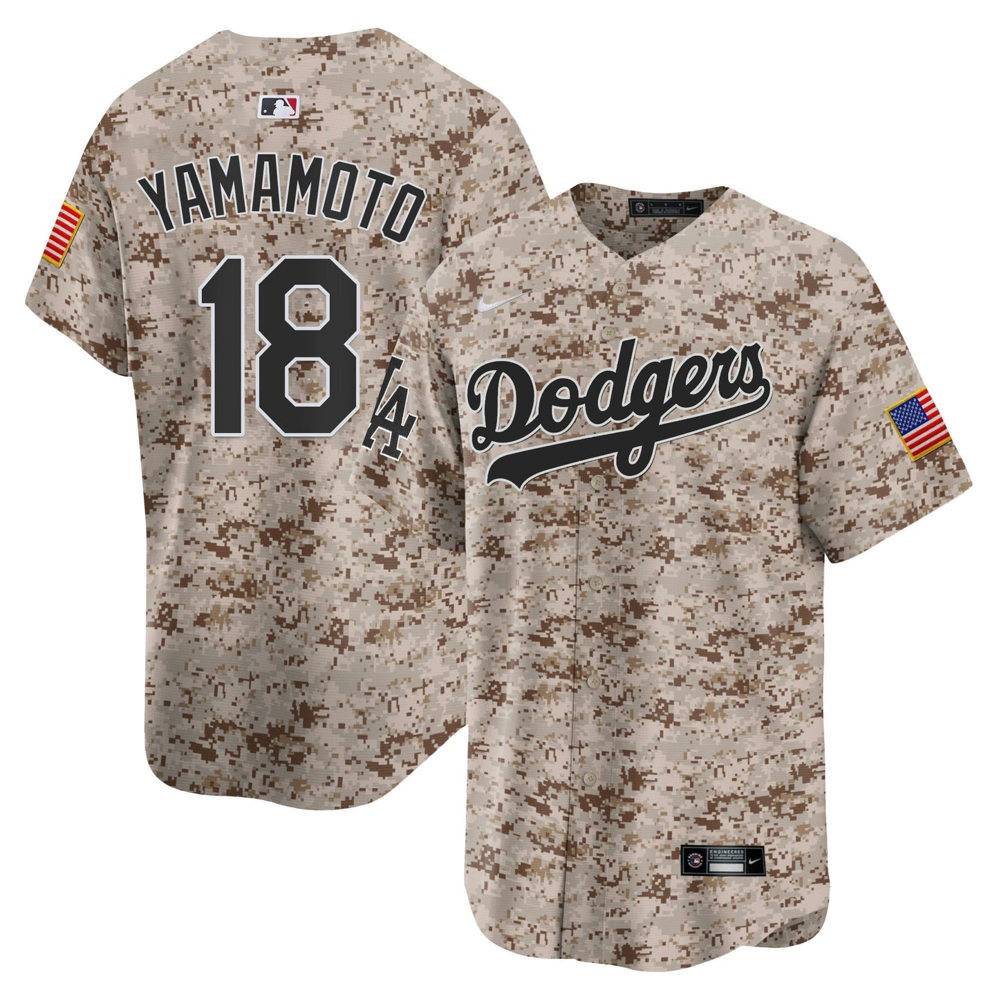 Camisa MLB Los Angeles Dodgers Men’s USMC Alternativa Vapor Premier Limited Jersey