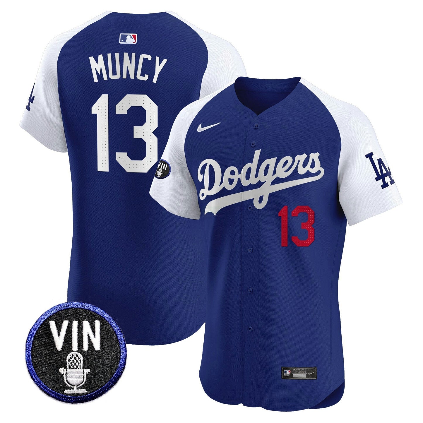 Camisa MLB Men’s Vin Scully Patch Vapor Premier Elite Jersey