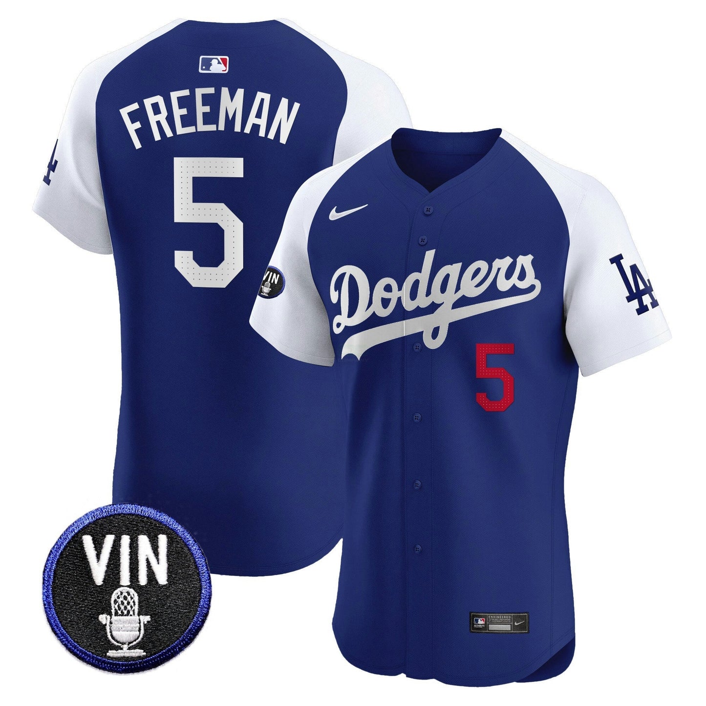 Camisa MLB Men’s Vin Scully Patch Vapor Premier Elite Jersey