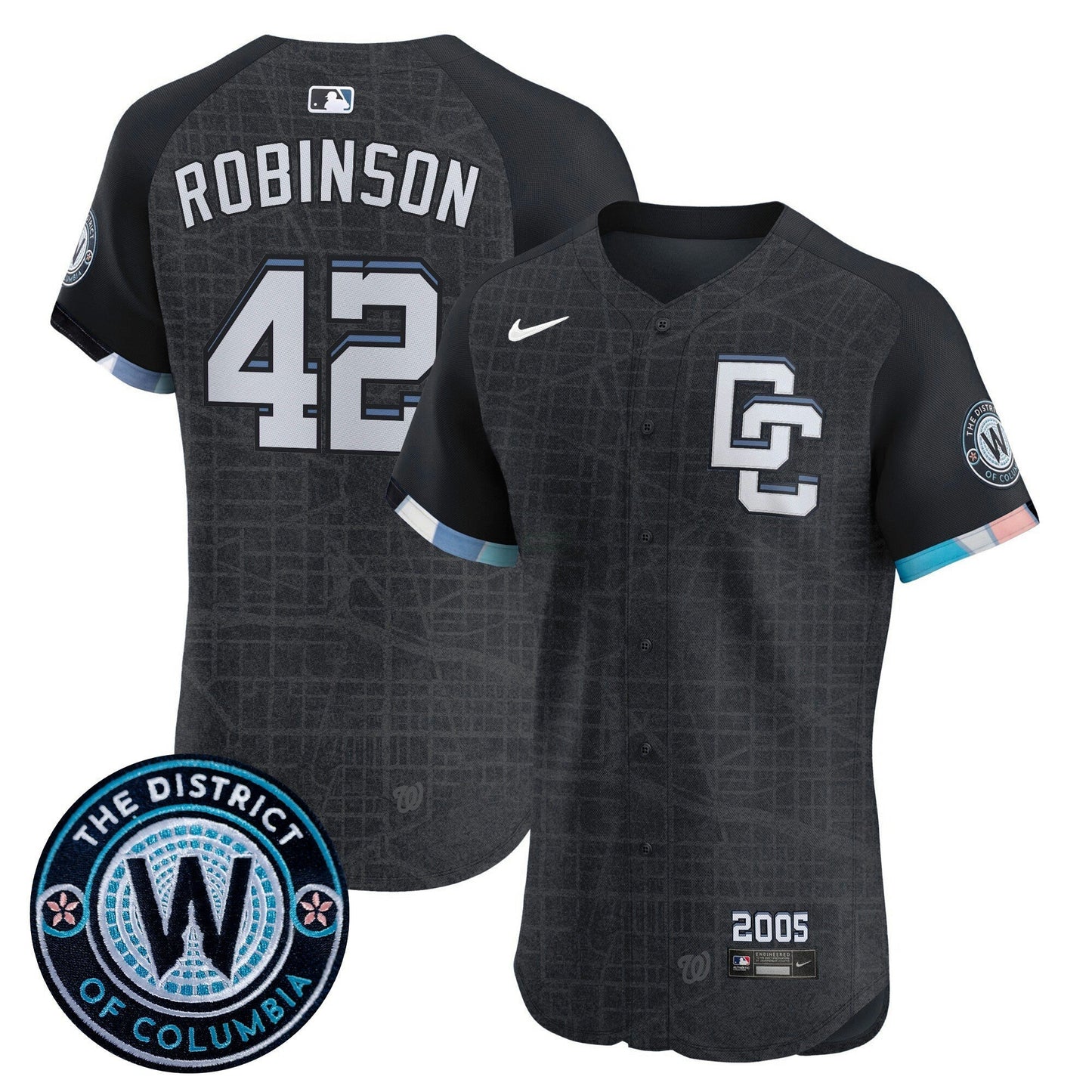 Camisa MLB Men’s Washington 2025 City Connect Vapor Premier Elite Jersey – Stitched