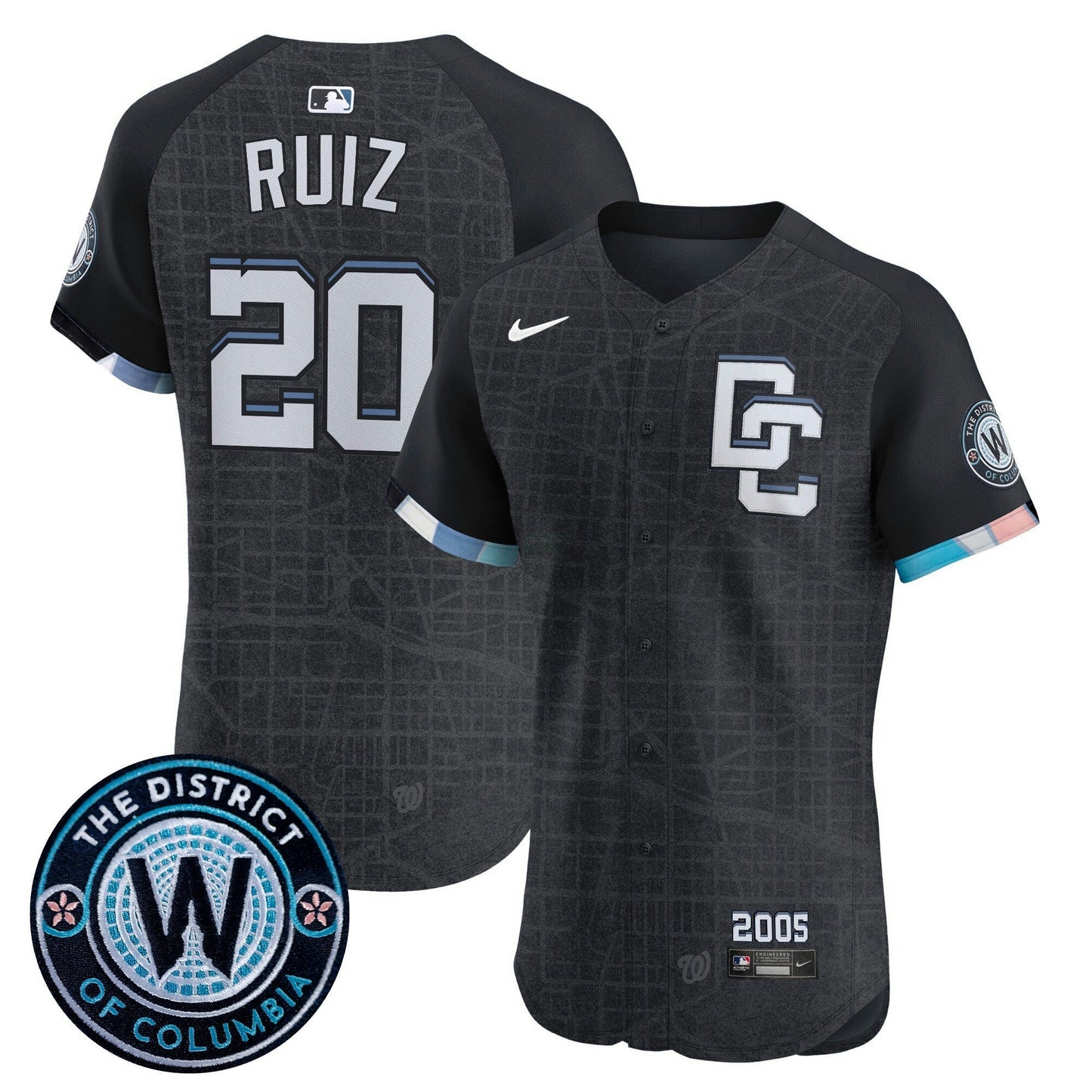Camisa MLB Men’s Washington 2025 City Connect Vapor Premier Elite Jersey – Stitched