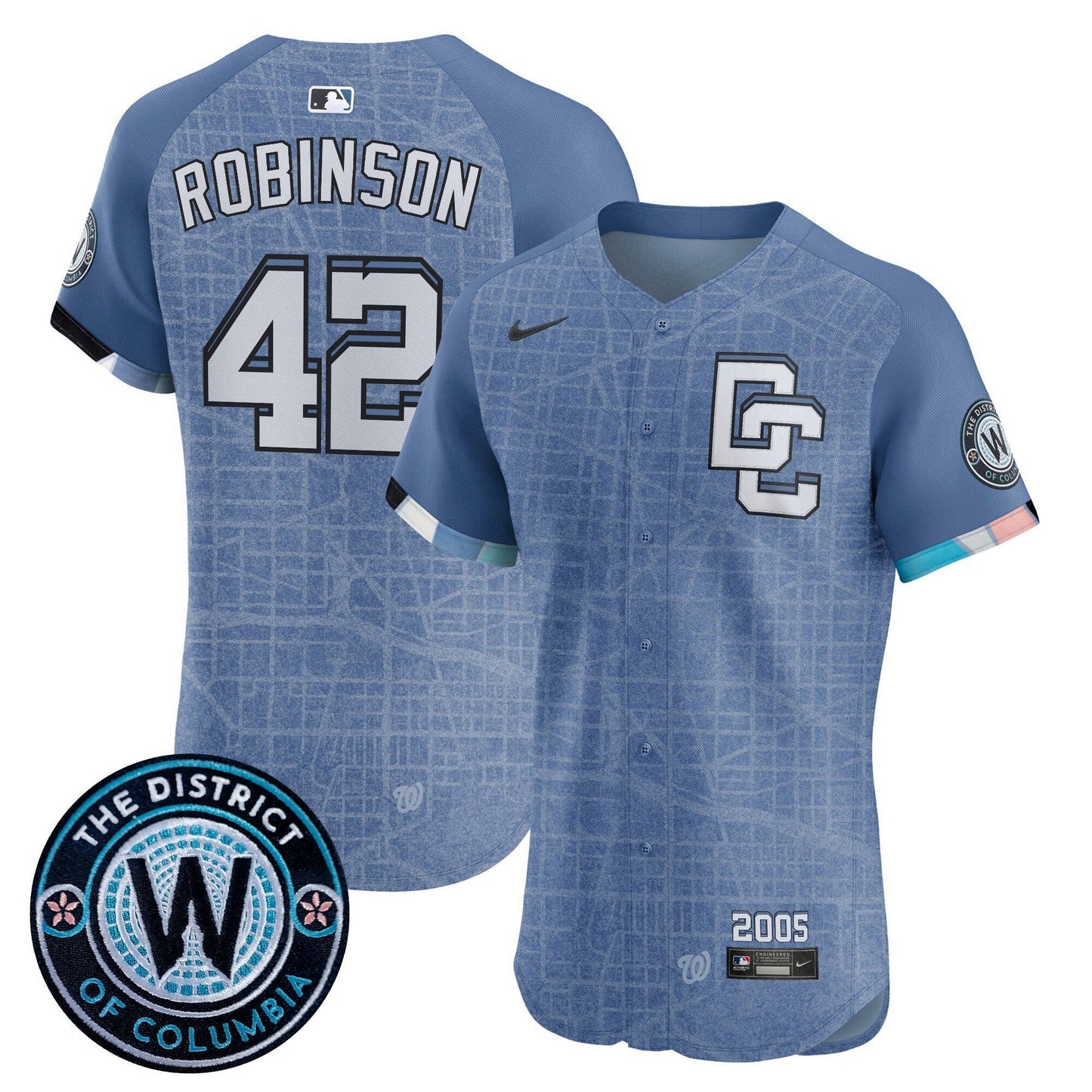 Camisa MLB Men’s Washington 2025 City Connect Vapor Premier Elite Jersey – Stitched