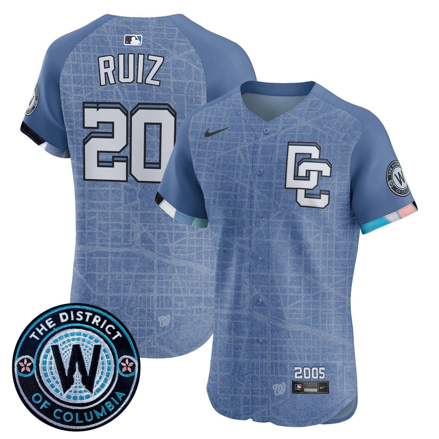 Camisa MLB Men’s Washington 2025 City Connect Vapor Premier Elite Jersey – Stitched