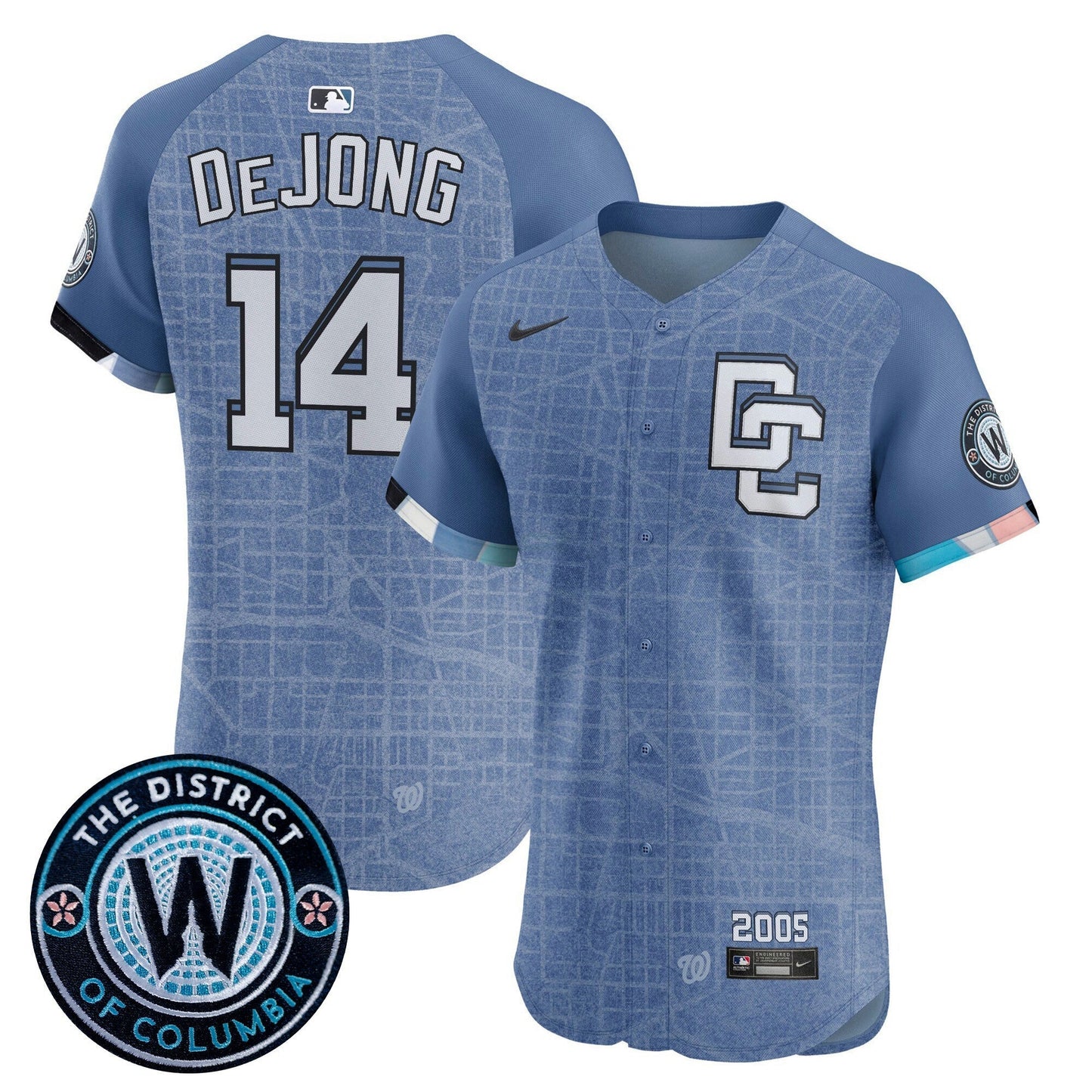 Camisa MLB Men’s Washington 2025 City Connect Vapor Premier Elite Jersey – Stitched