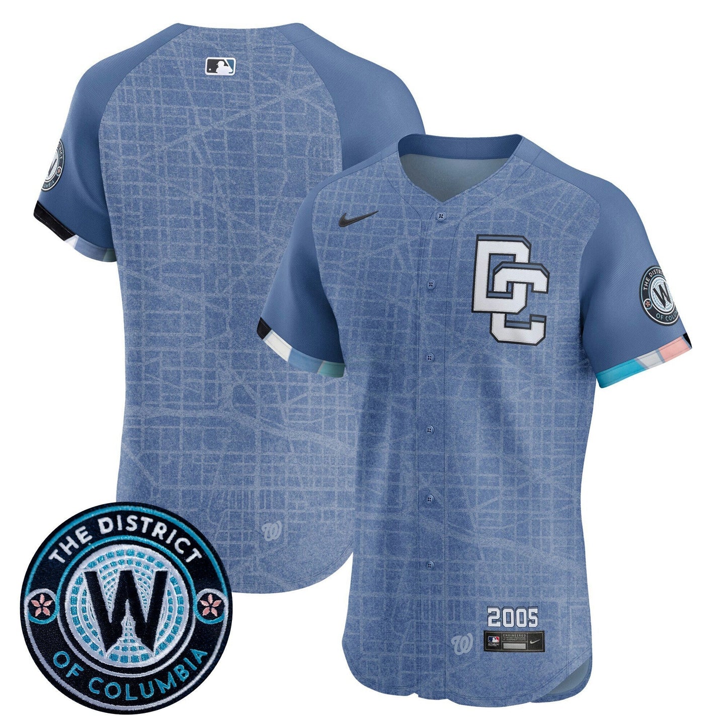 Camisa MLB Men’s Washington 2025 City Connect Vapor Premier Elite Jersey – Stitched