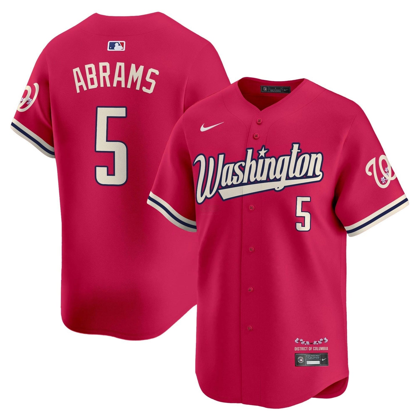 Camisa MLB Men’s Washington Cherry Blossom Style Vapor Limited Jersey