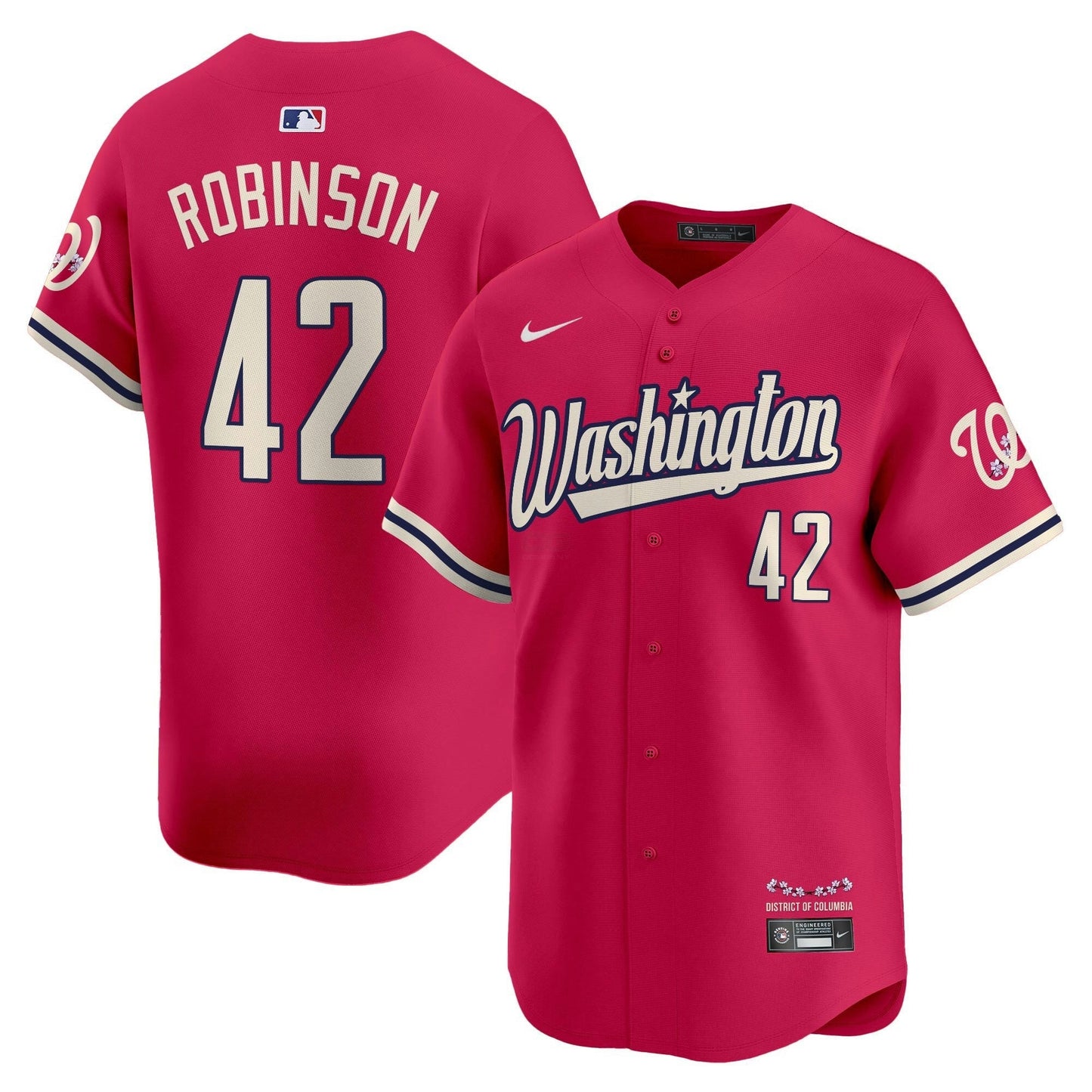 Camisa MLB Men’s Washington Cherry Blossom Style Vapor Limited Jersey