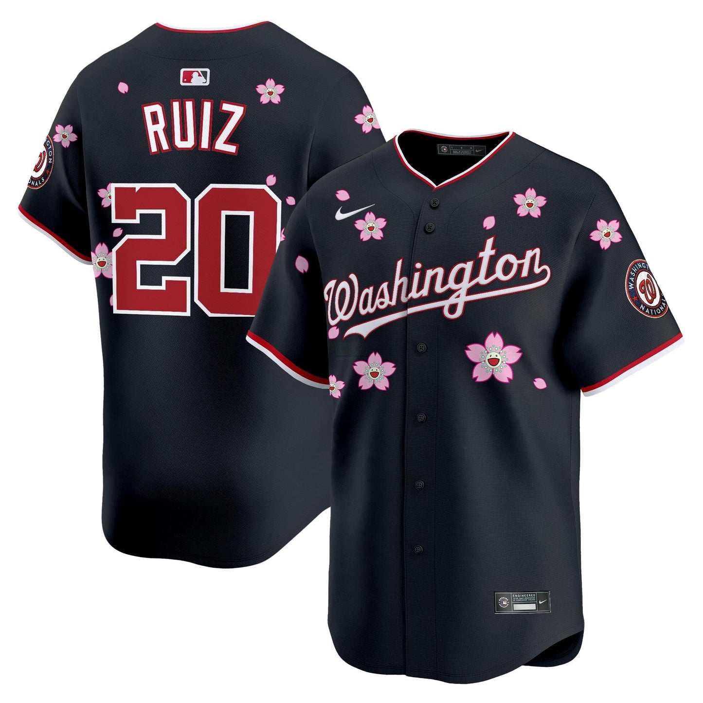 Camisa MLB Men’s Washington Cherry Blossom Vapor Premier Limited Jersey – Stitched