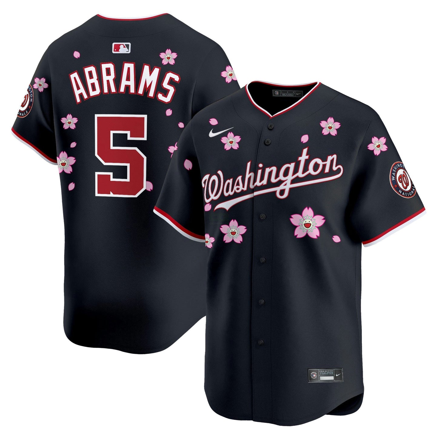 Camisa MLB Men’s Washington Cherry Blossom Vapor Premier Limited Jersey – Stitched