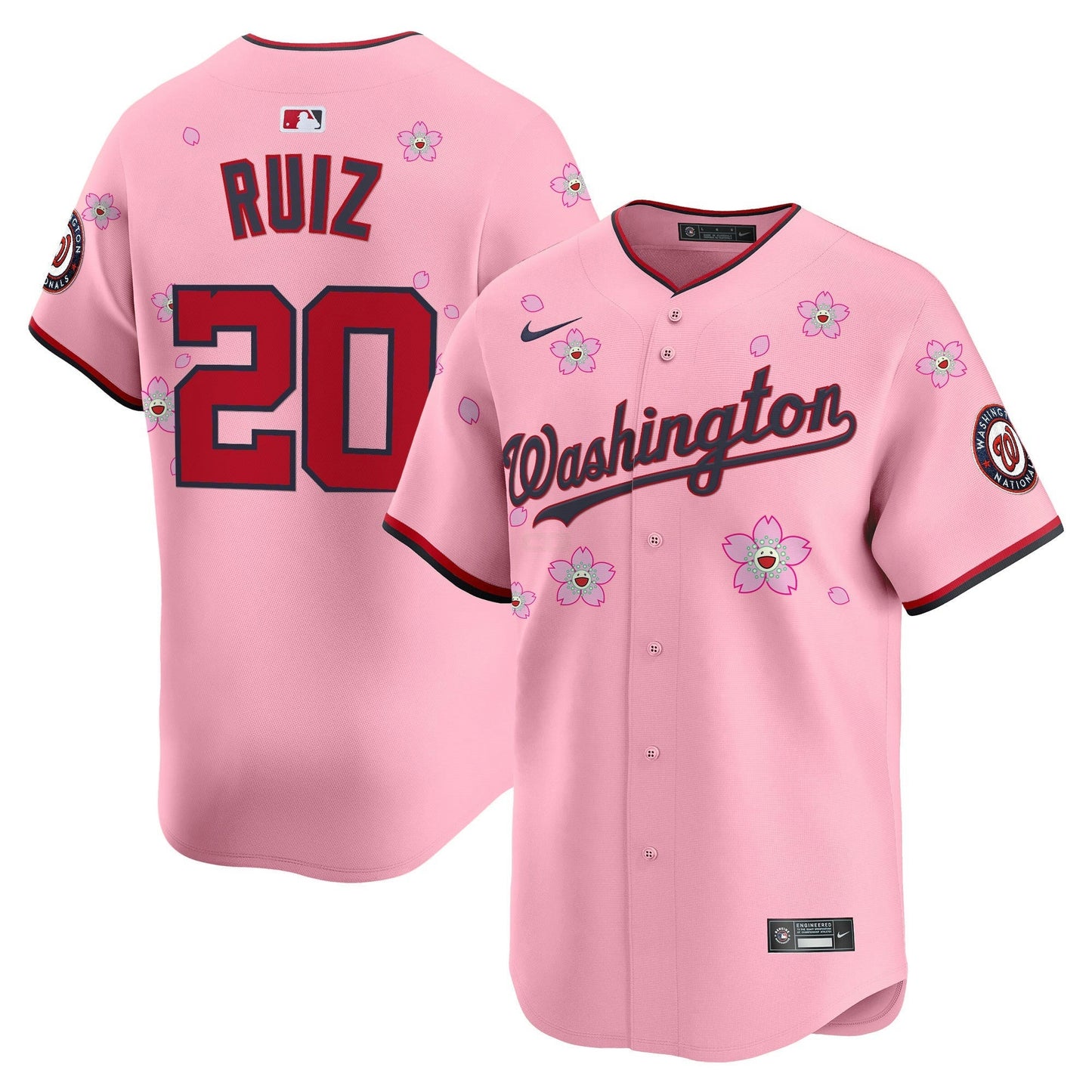 Camisa MLB Men’s Washington Cherry Blossom Vapor Premier Limited Jersey – Stitched