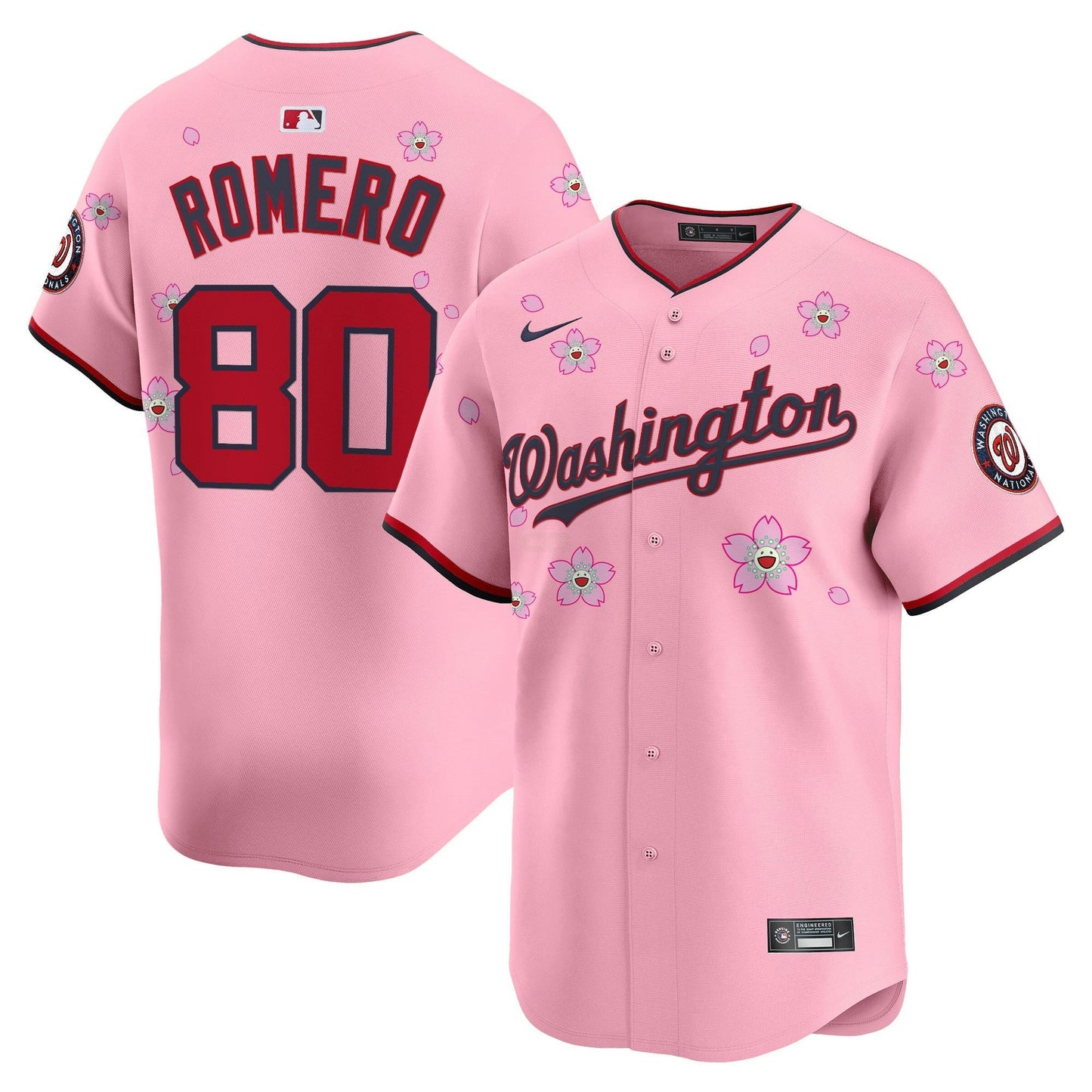 Camisa MLB Men’s Washington Cherry Blossom Vapor Premier Limited Jersey – Stitched
