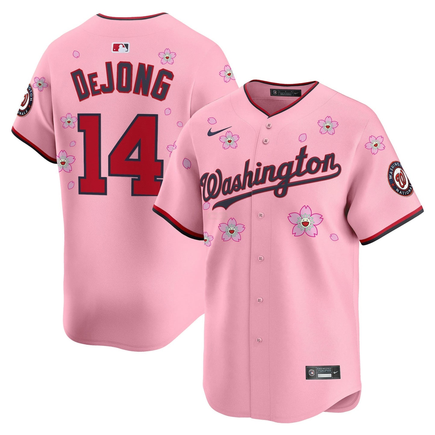 Camisa MLB Men’s Washington Cherry Blossom Vapor Premier Limited Jersey – Stitched