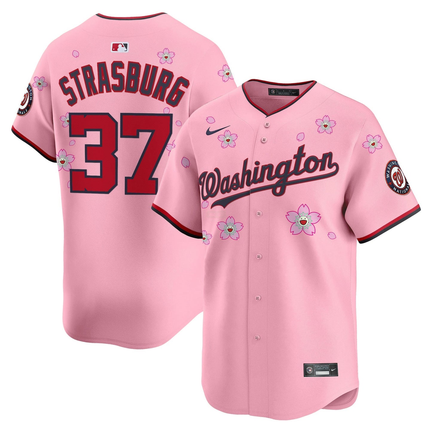Camisa MLB Men’s Washington Cherry Blossom Vapor Premier Limited Jersey – Stitched